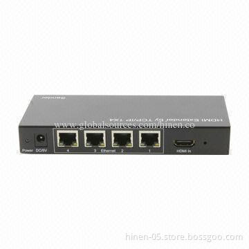 HDMI Extender by TCP/IP 1*4, Supports Up to 480P/720P/1,080i/1,080P Resolution